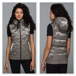 lululemon athletica Gray Quilted Vest